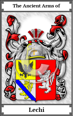 Lechi Family Crest Download (JPG)  Book Plated - 150 DPI