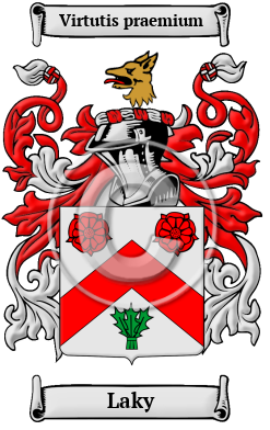 Laky Family Crest/Coat of Arms