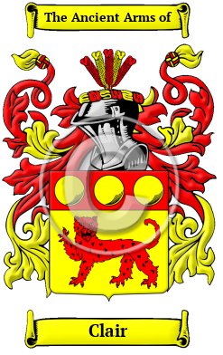 Clair Family Crest Download (JPG) Heritage Series - 600 DPI