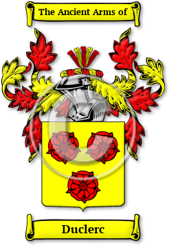 Duclerc Family Crest Download (jpg) Legacy Series - 150 DPI