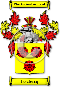 Le'clercq Family Crest Download (JPG) Legacy Series - 600 DPI