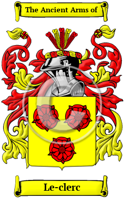 Le-clerc Family Crest Download (JPG) Heritage Series - 300 DPI