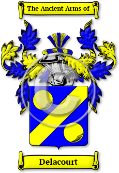 Delacourt Family Crest Download (JPG) Legacy Series - 600 DPI