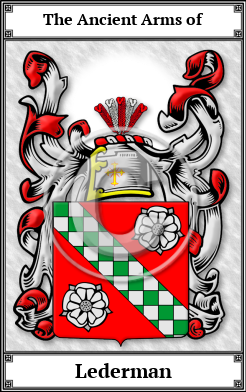Lederman Family Crest Download (JPG) Book Plated - 600 DPI