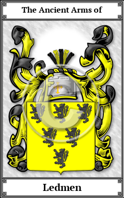 Ledmen Family Crest Download (JPG)  Book Plated - 150 DPI
