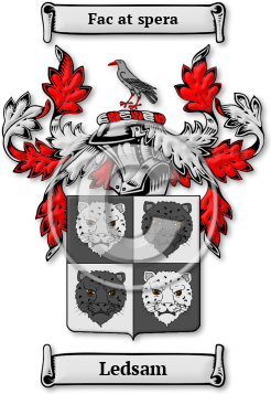 Ledsam Family Crest Download (jpg) Legacy Series - 150 DPI