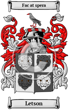 Letson Family Crest Download (JPG) Heritage Series - 600 DPI