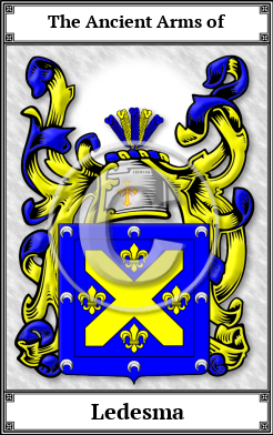 Ledesma Family Crest Download (JPG)  Book Plated - 150 DPI