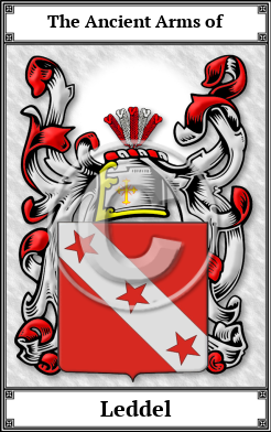 Leddel Family Crest Download (JPG) Book Plated - 600 DPI