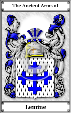 Lemine Family Crest Download (JPG) Book Plated - 600 DPI