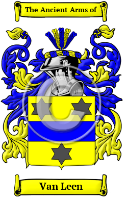 Van Leen Family Crest Download (JPG) Heritage Series - 300 DPI