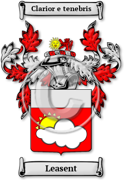 Leasent Family Crest Download (jpg) Legacy Series - 150 DPI