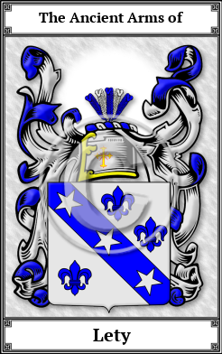 Lety Family Crest Download (JPG)  Book Plated - 150 DPI