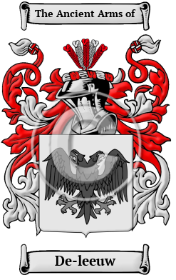 De-leeuw Family Crest Download (JPG) Heritage Series - 300 DPI