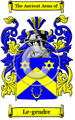 Le-gendre Family Crest Download (JPG) Heritage Series - 300 DPI