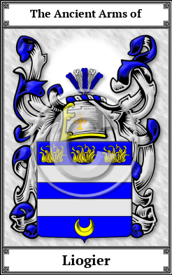 Liogier Family Crest Download (JPG) Book Plated - 600 DPI