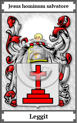 Leggit Family Crest Download (JPG) Book Plated - 600 DPI