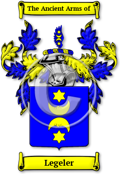 Legeler Family Crest Download (jpg) Legacy Series - 150 DPI