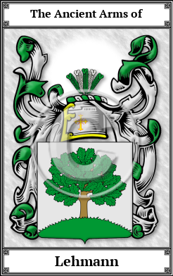 Lehmann Family Crest Download (JPG)  Book Plated - 150 DPI