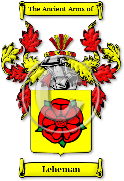 Leheman Family Crest Download (JPG) Legacy Series - 600 DPI