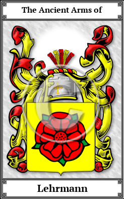 Lehrmann Family Crest Download (JPG)  Book Plated - 150 DPI