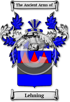 Lehning Family Crest Download (jpg) Legacy Series - 150 DPI