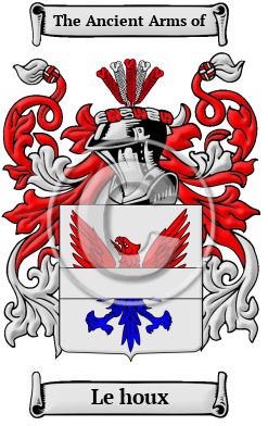 Le houx Family Crest Download (JPG) Heritage Series - 300 DPI