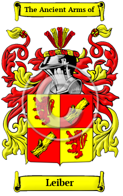 Leiber Family Crest Download (JPG) Heritage Series - 600 DPI