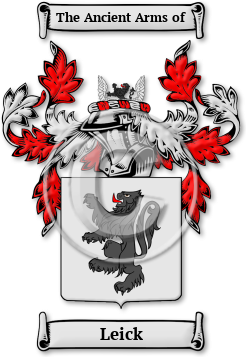 Leick Family Crest Download (jpg) Legacy Series - 150 DPI