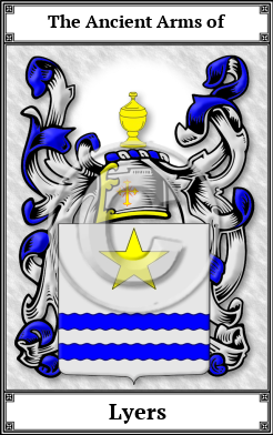 Lyers Family Crest Download (JPG)  Book Plated - 150 DPI