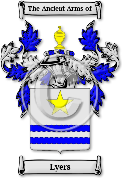 Lyers Family Crest Download (jpg) Legacy Series - 150 DPI