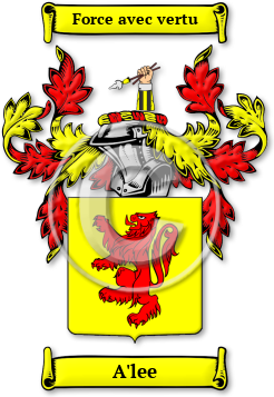 A'lee Family Crest Download (jpg) Legacy Series - 150 DPI