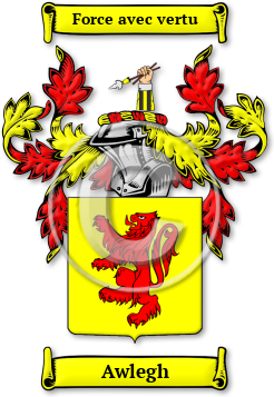 Awlegh Family Crest Download (jpg) Legacy Series - 150 DPI