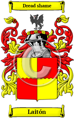 Laitón Family Crest/Coat of Arms