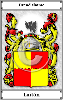 Laitón Family Crest Download (JPG)  Book Plated - 150 DPI