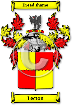 Lecton Family Crest Download (JPG) Legacy Series - 600 DPI
