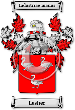 Lesher Family Crest Download (jpg) Legacy Series - 150 DPI