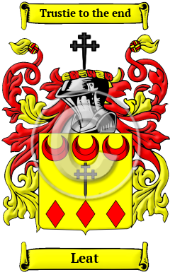 Leat Family Crest Download (JPG) Heritage Series - 600 DPI