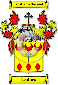Leathes Family Crest Download (jpg) Legacy Series - 150 DPI