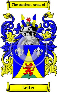 Leiter Family Crest Download (JPG) Heritage Series - 600 DPI