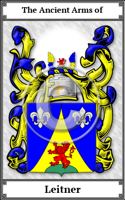 Leitner Family Crest Download (JPG) Book Plated - 600 DPI