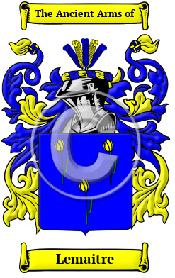 Lemaitre Family Crest Download (JPG) Heritage Series - 300 DPI
