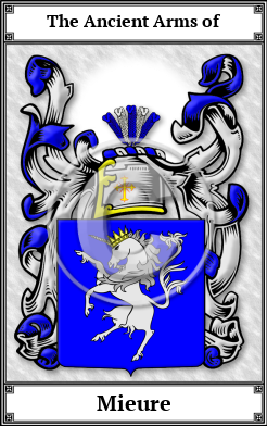 Mieure Family Crest Download (JPG)  Book Plated - 150 DPI
