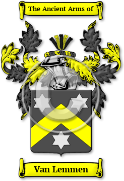 Van Lemmen Family Crest Download (jpg) Legacy Series - 150 DPI