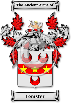Lemster Family Crest Download (jpg) Legacy Series - 150 DPI