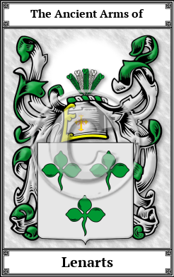 Lenarts Family Crest Download (JPG) Book Plated - 600 DPI