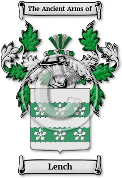 Lench Family Crest Download (JPG) Legacy Series - 600 DPI