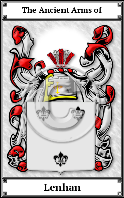 Lenhan Family Crest Download (JPG)  Book Plated - 150 DPI