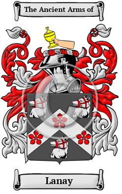 Lanay Family Crest/Coat of Arms