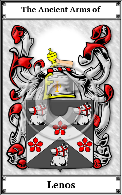 Lenos Family Crest Download (JPG)  Book Plated - 150 DPI